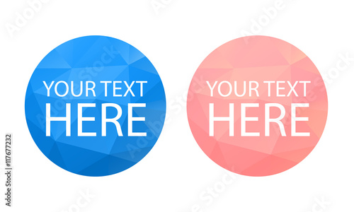 Low poly circles
