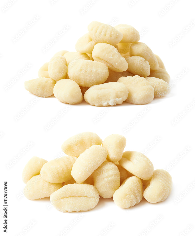 Pile of gnocchi dough dumplings Pile of gnocchi dough dumplings