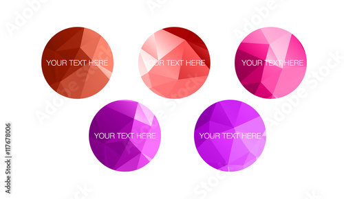Low poly circles