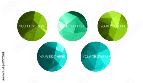 Low poly circles