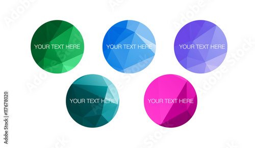Low poly circles
