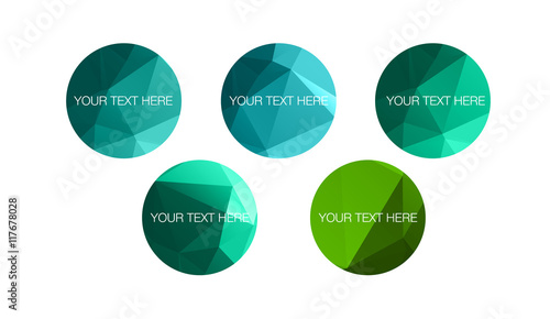 Low poly circles