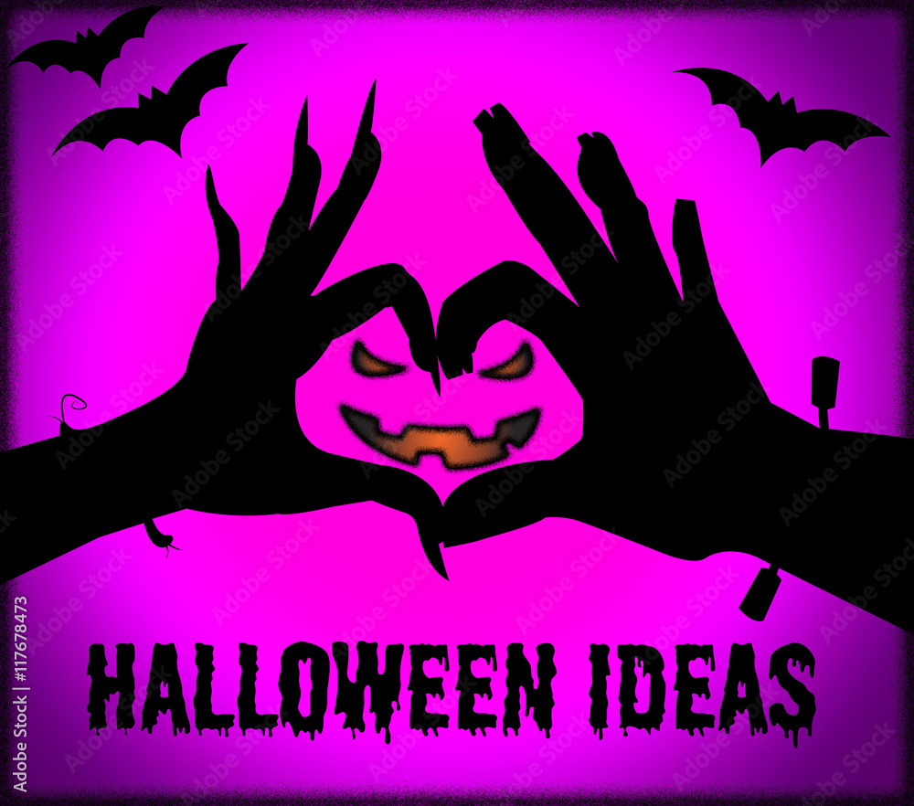Halloween Ideas Represents Trick Or Treat And Autumn Halloween Ideas Represents Trick Or Treat And Autumn