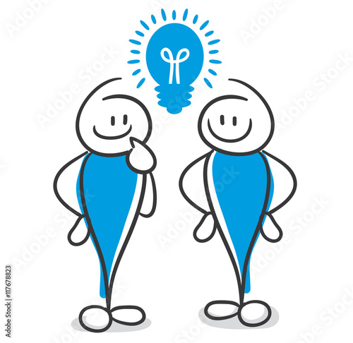 Stick Figire Series Blue / Gleiche Idee
