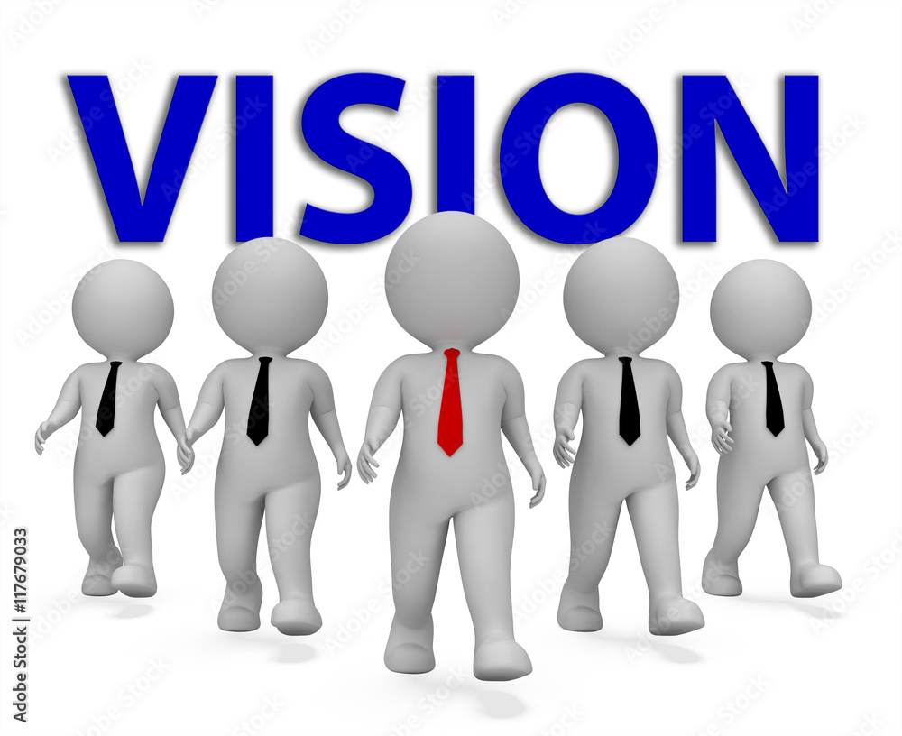 Vision Businessmen Means Objective Aspire 3d Rendering Vision Businessmen Means Objective Aspire 3d Rendering