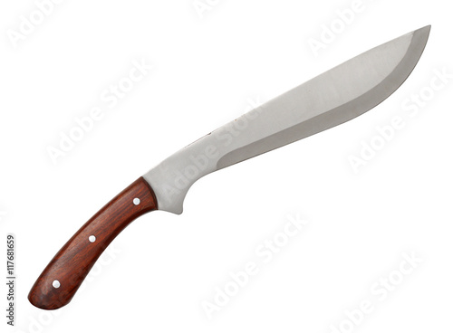 machete with wooden handle photo