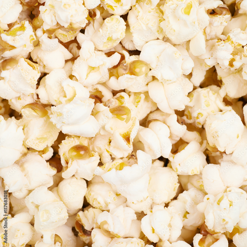 Surface coated with popcorn flakes Surface coated with popcorn flakes