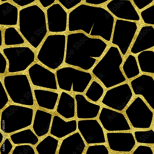 gold giraffe pattern