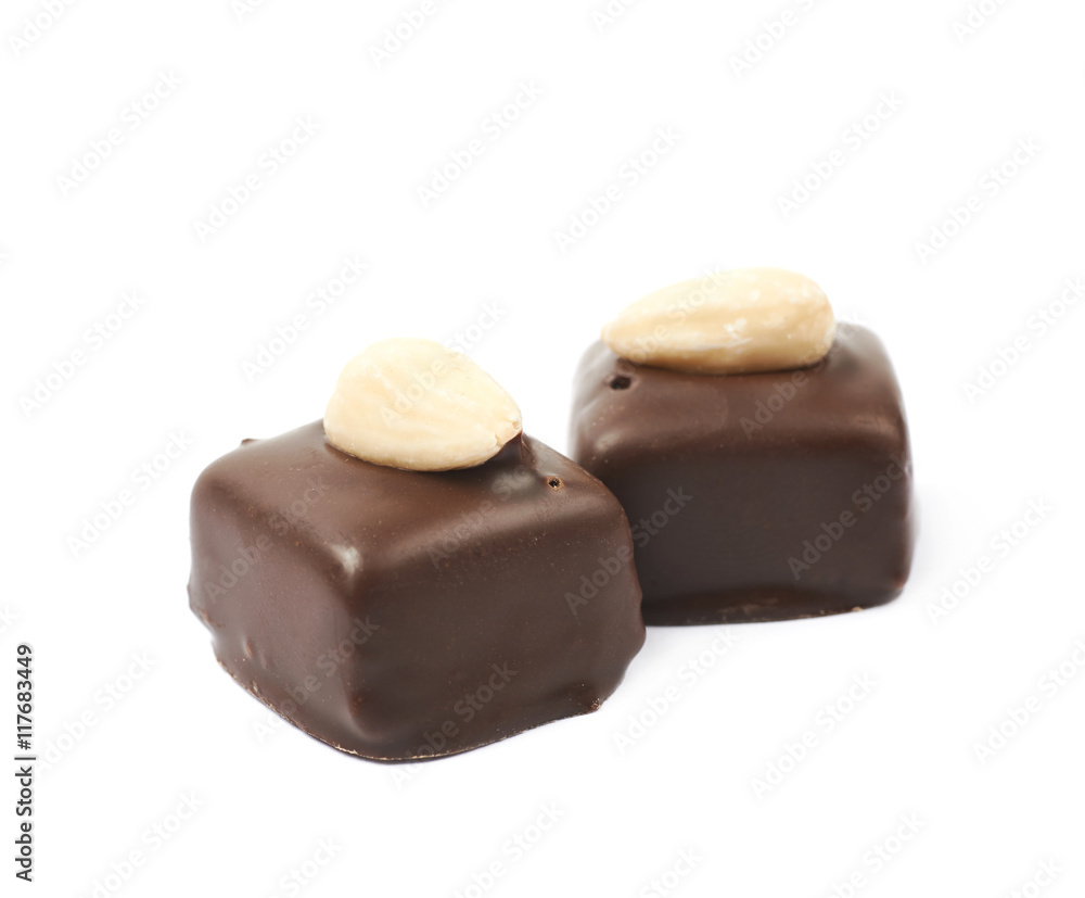 Chocolate confection candy isolated Chocolate confection candy isolated