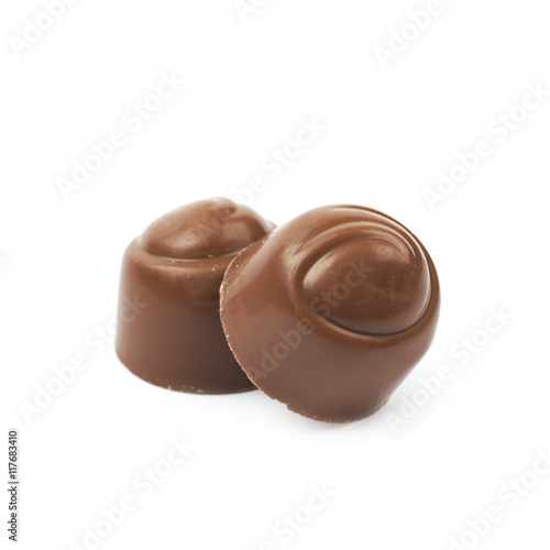 Chocolate confection candy isolated