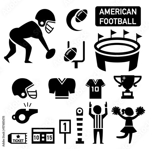 isolated american football icon illustration