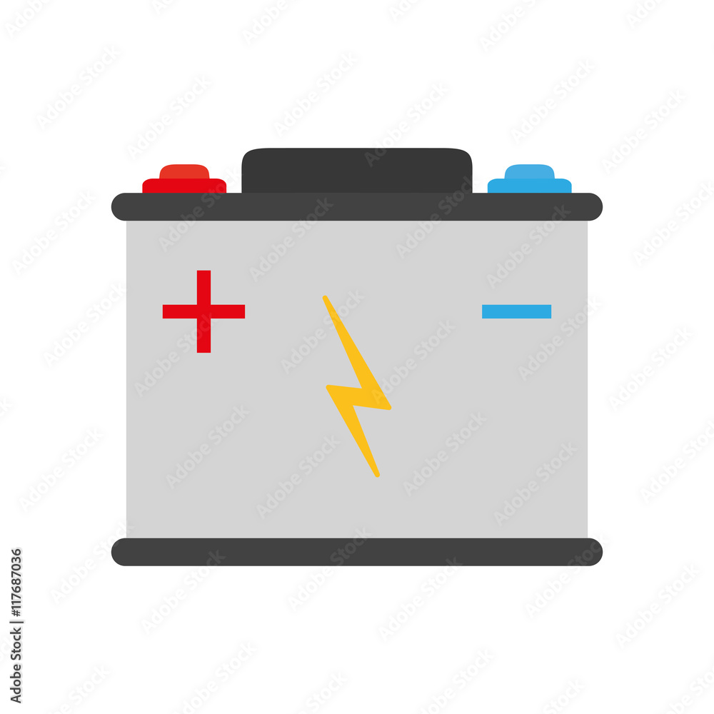 battery car power energy technology icon. Isolated and flat illustration. Vector graphic battery car power energy technology icon. Isolated and flat illustration. Vector graphic