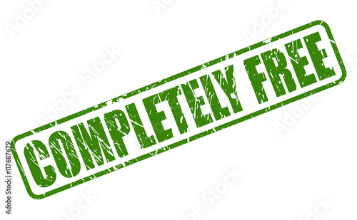 COMPLETELY FREE green stamp text