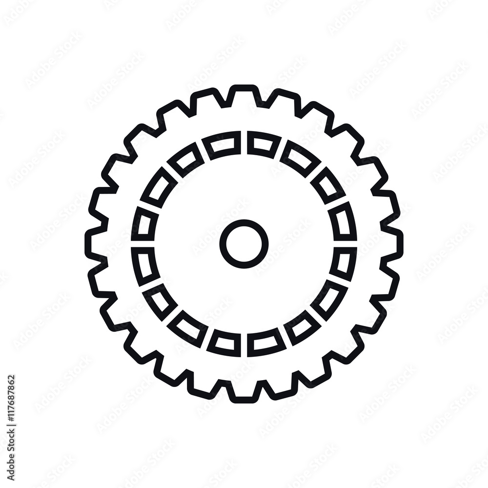 cog gear machine part technology icon. Isolated and flat illustration. Vector graphic cog gear machine part technology icon. Isolated and flat illustration. Vector graphic