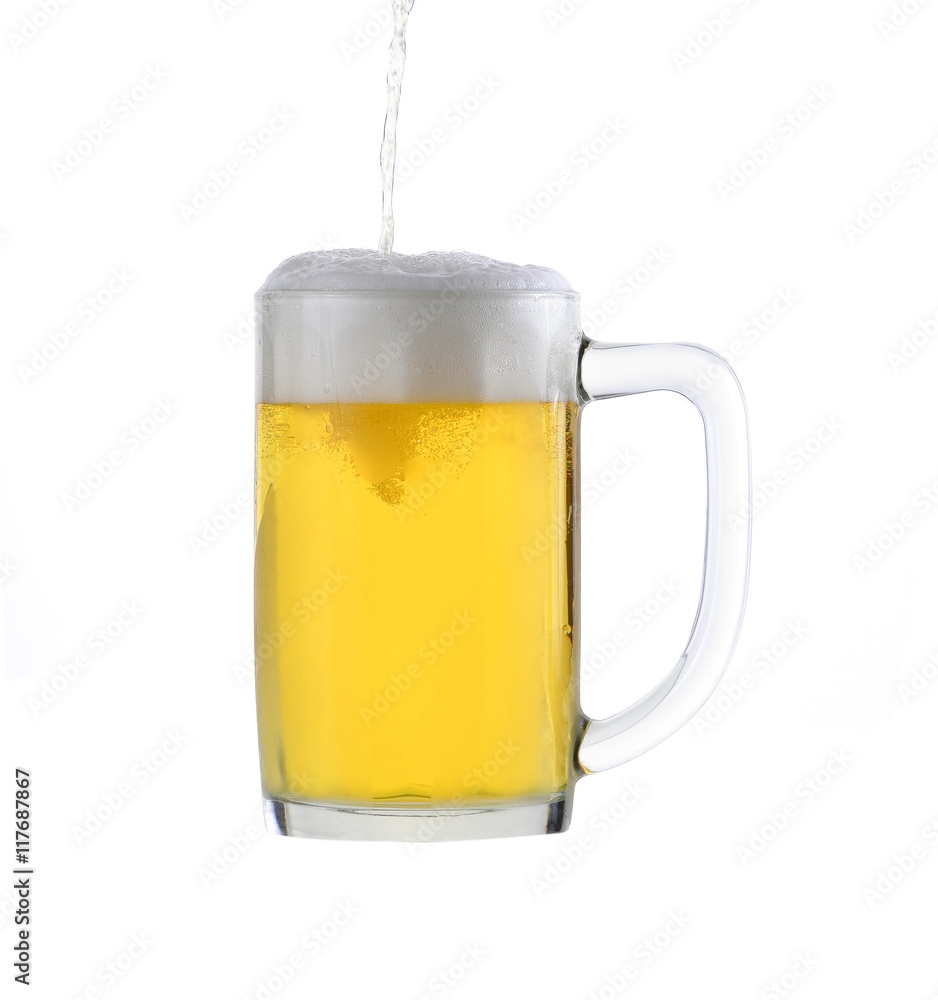 beer isolated on a white background beer isolated on a white background