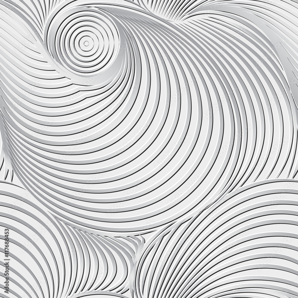 Black and white seamless pattern with modern style.