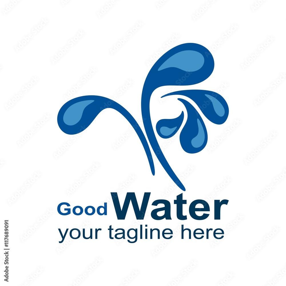Water logo symbol icon vector Water logo symbol icon vector