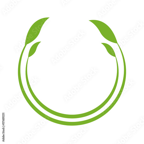Leaf green plant nature season icon. Isolated and flat illustration. Vector graphic