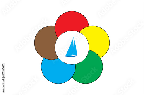 Symbol of sailing regatta