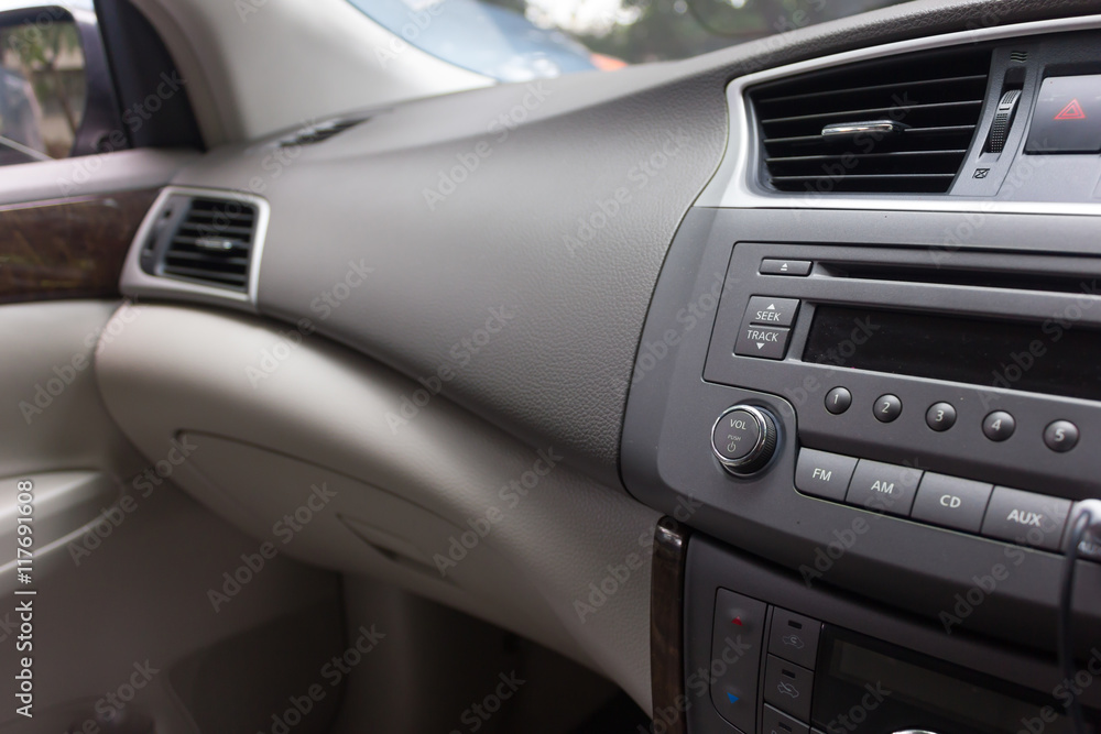 Car interior detail.