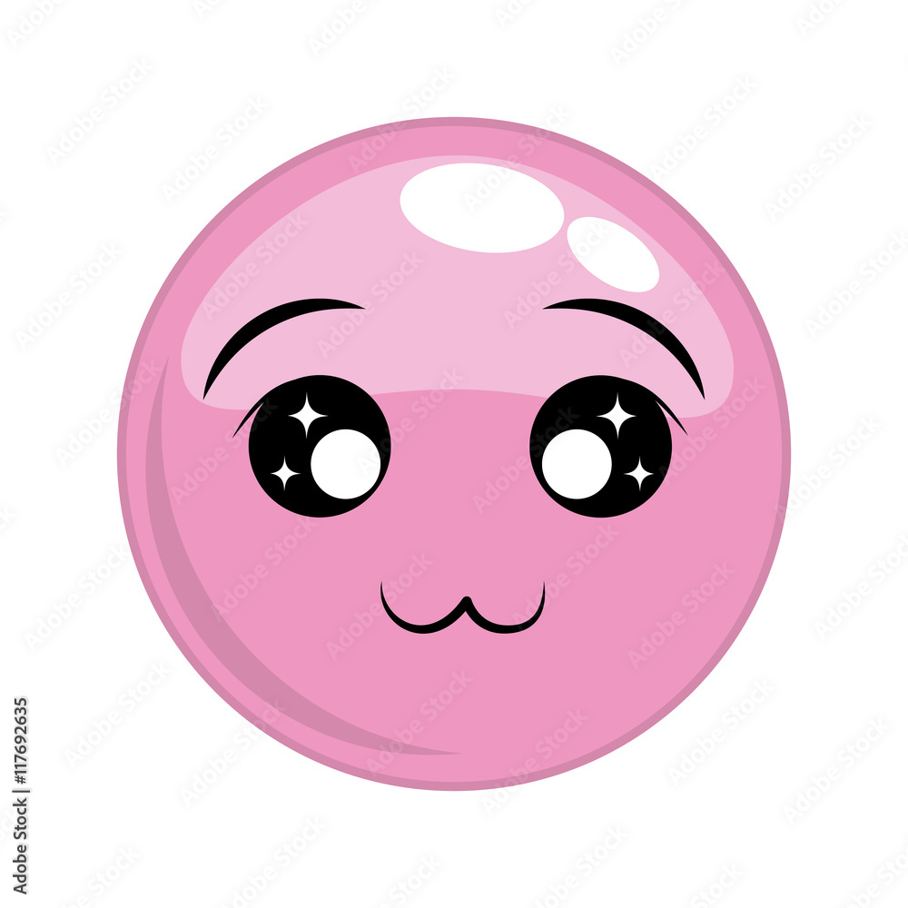 happy face cartoon sphere expression emotion icon. Isolated and flat illustration. Vector graphic happy face cartoon sphere expression emotion icon. Isolated and flat illustration. Vector graphic