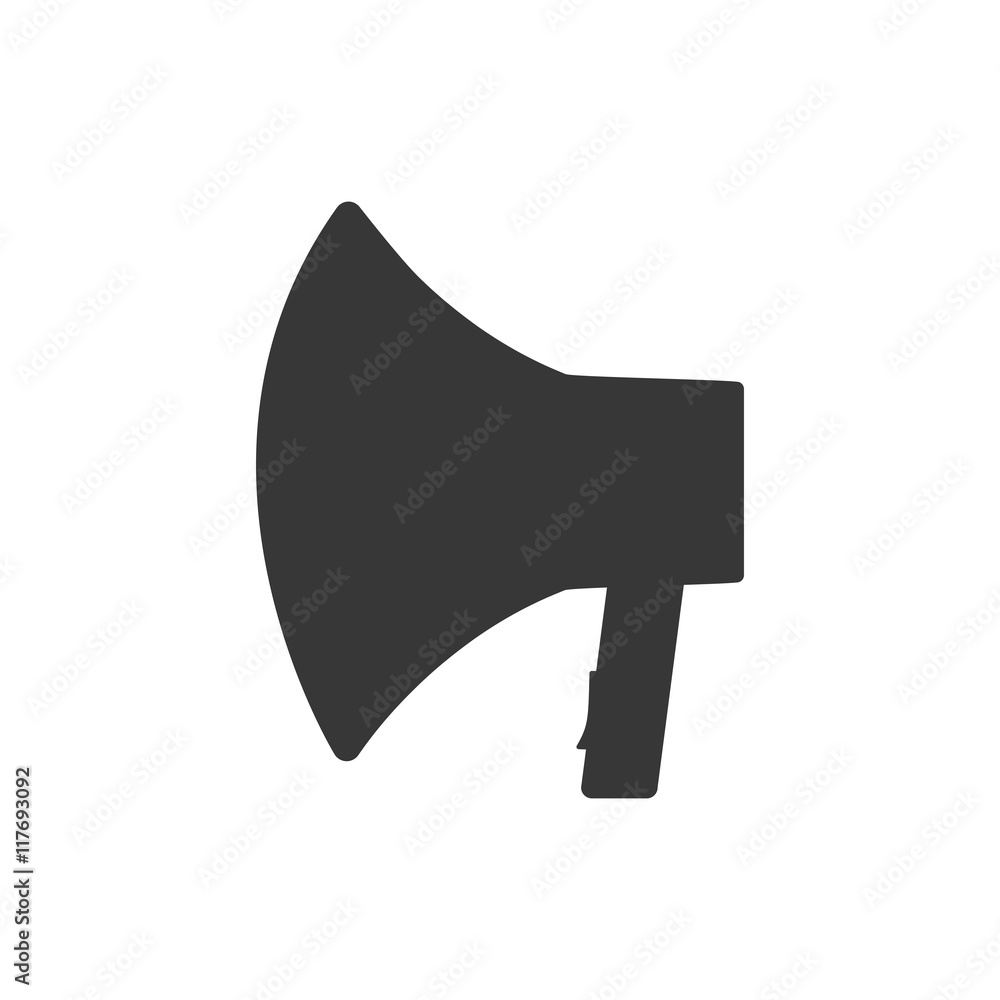 megaphone amplifer communication speaker icon. Isolated and flat illustration. Vector graphic megaphone amplifer communication speaker icon. Isolated and flat illustration. Vector graphic