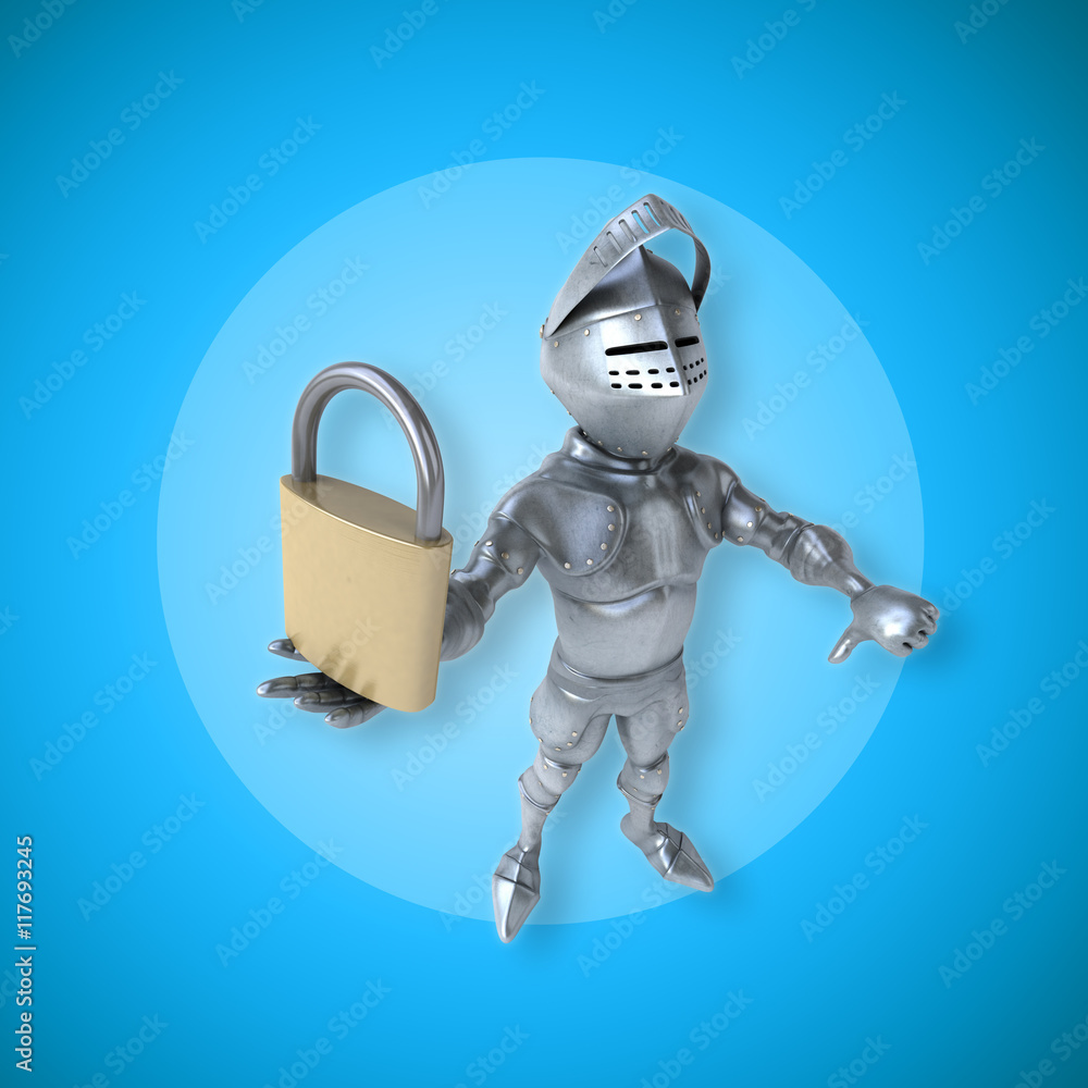 Naklejka premium Fun knight