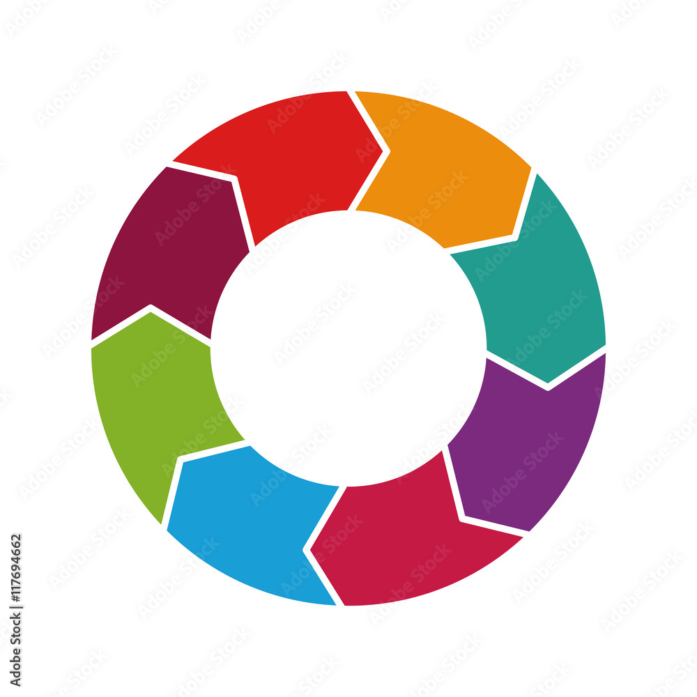 infographic round multicolored data icon. Isolated and flat illustration. Vector graphic infographic round multicolored data icon. Isolated and flat illustration. Vector graphic