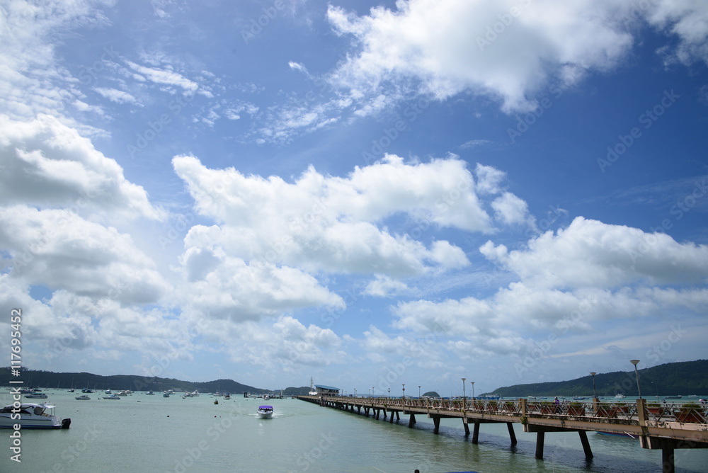 Chalong bay and Phuket Pier