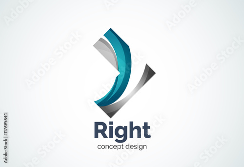 Free Download Abstract business company arrow logo template, direct concept - GFXLoad