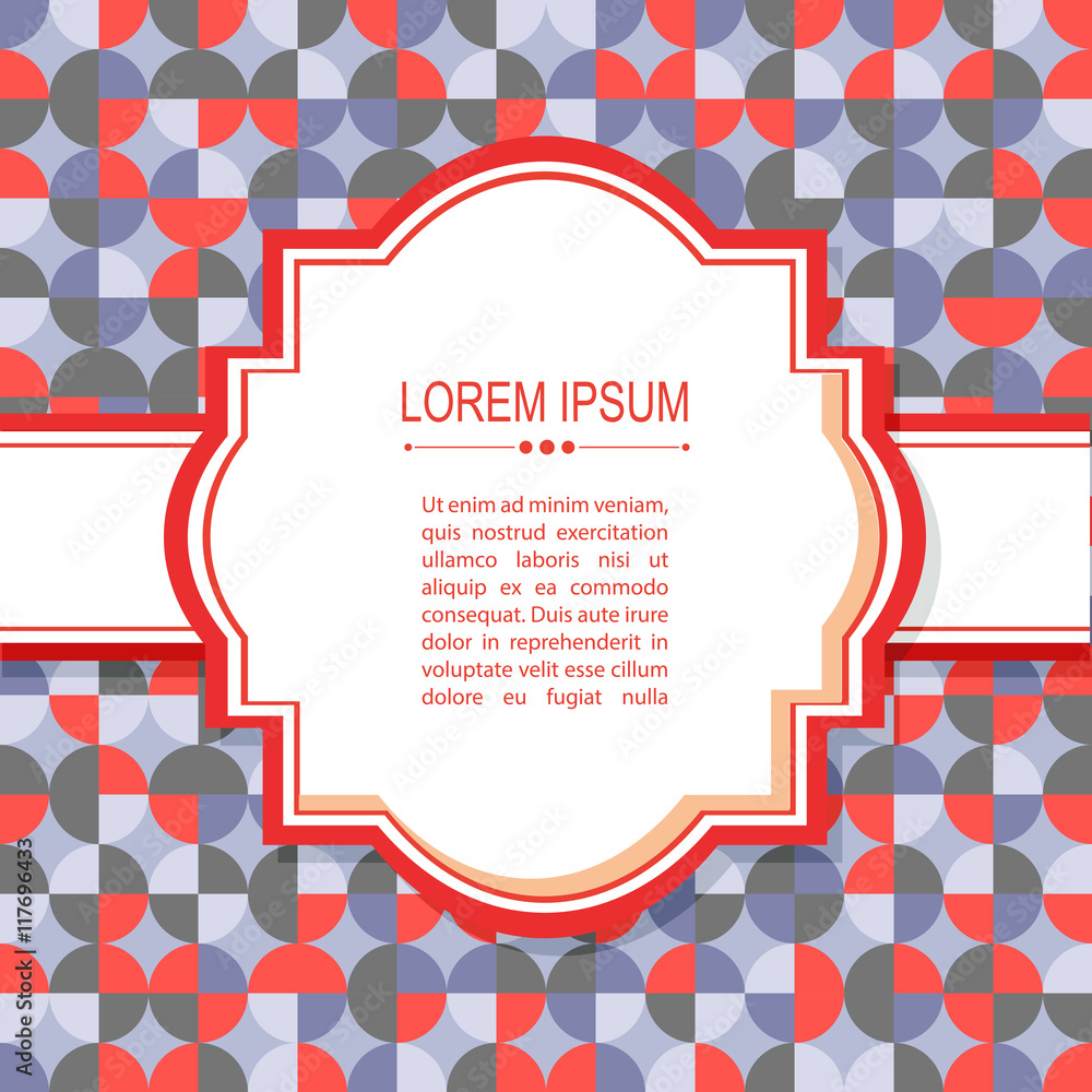 red gray abstract border red gray abstract border
