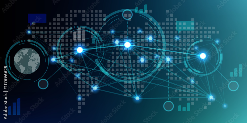 Futuristic HUD infographics Futuristic HUD infographics