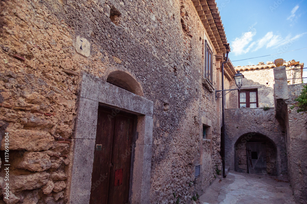 External of a Medieval Vintage House in Gerace.