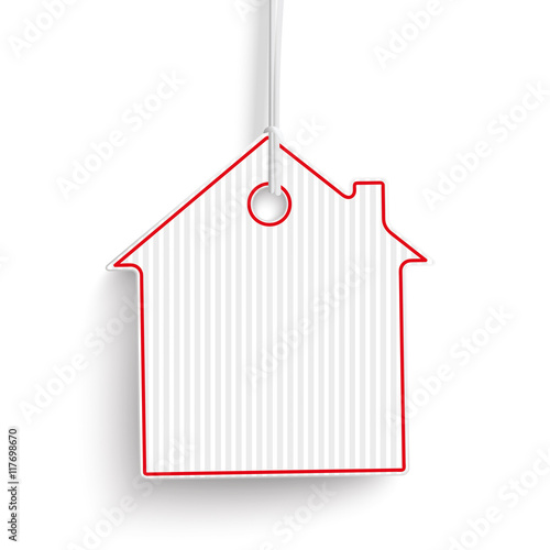 Haus Preisschild Hängend