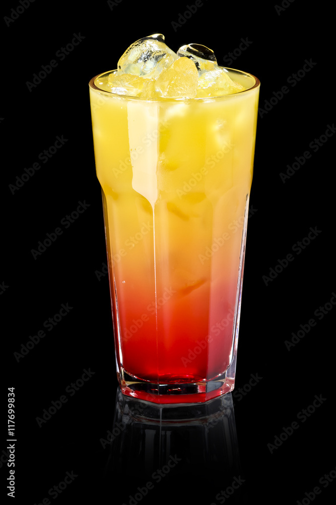refreshing summer alcoholic cocktail a black background refreshing summer alcoholic cocktail a black background