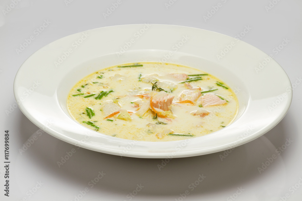 soup with salmon soup with salmon