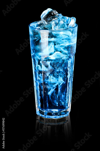 refreshing summer alcoholic cocktail a black background