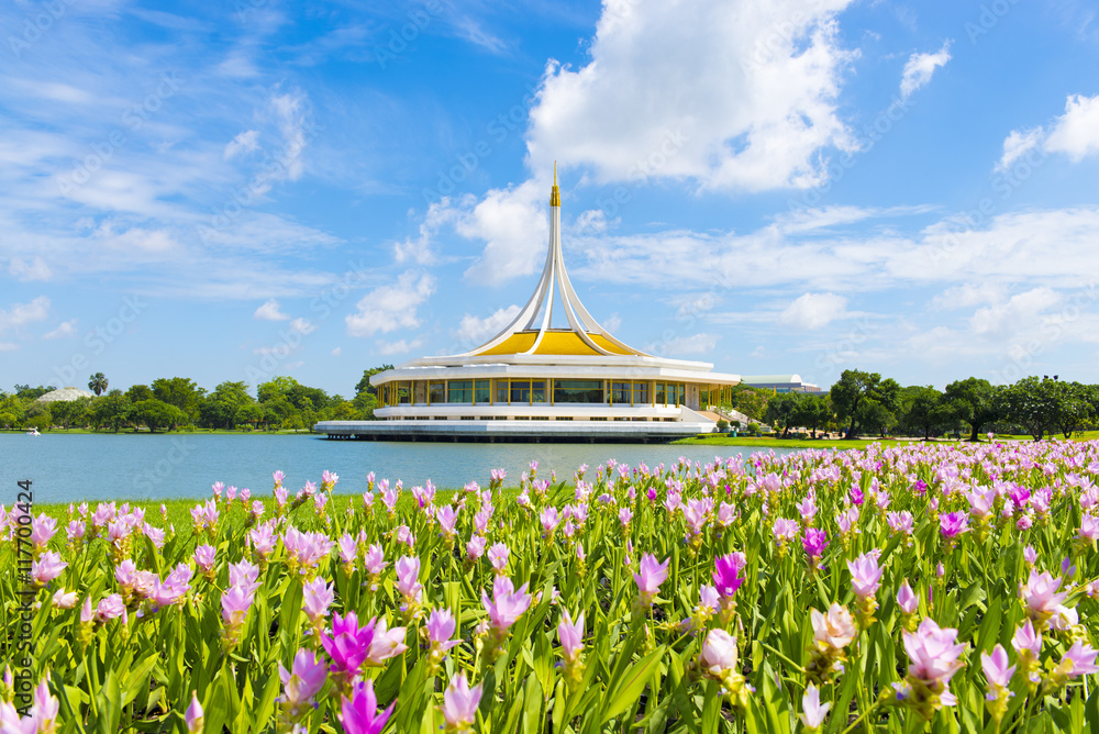 Suanluang Rama 9 with flower season. Suanluang Rama 9 with flower season.