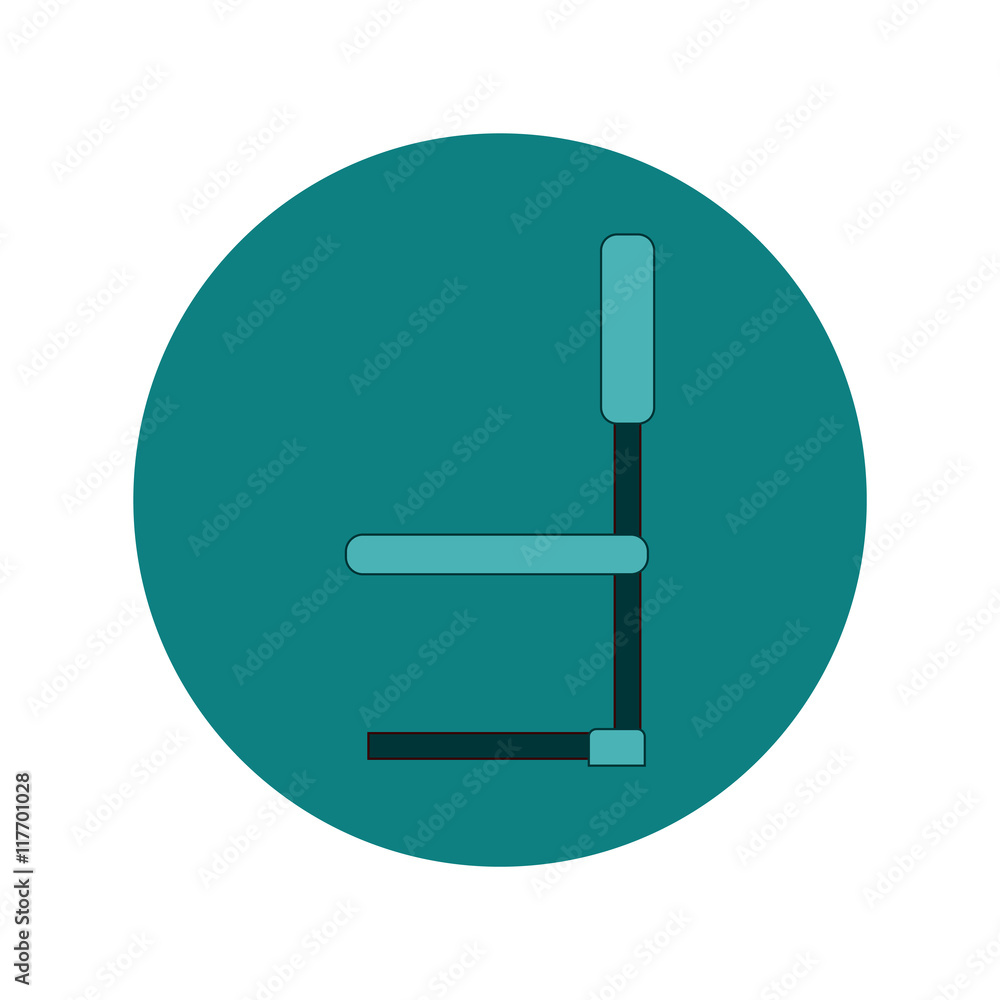 Back to School and Education Vector Flat Design school chair Back to School and Education Vector Flat Design school chair