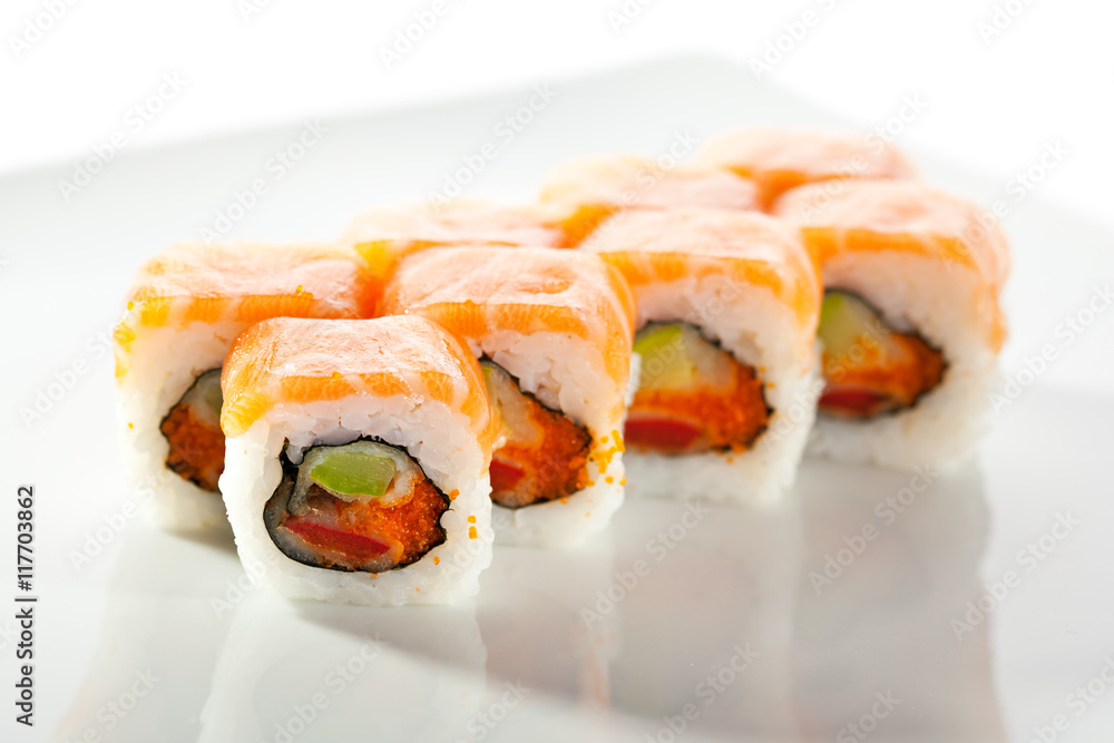 Salmon Maki Sushi Roll Salmon Maki Sushi Roll