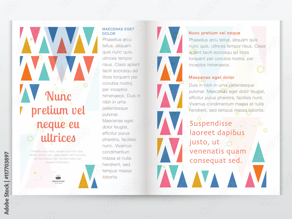 Flyer design layout template