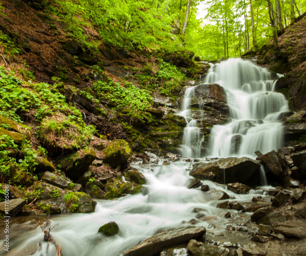 Breathtaking clean waterfall