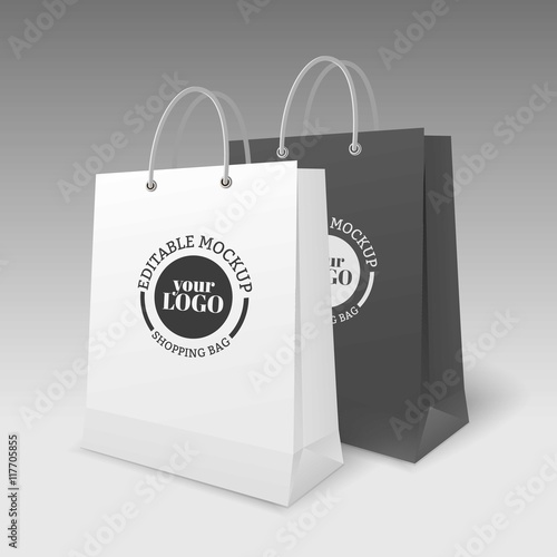 Shopping bags mockup