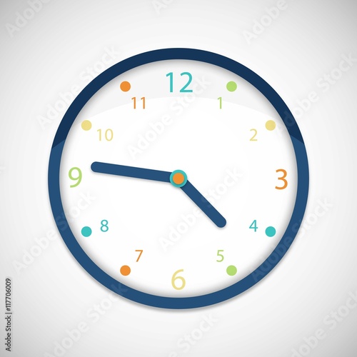 Colorful clock