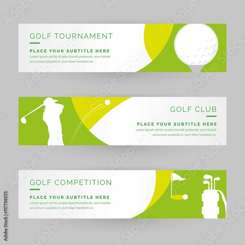 Golf banners