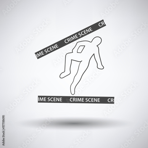 Crime scene icon