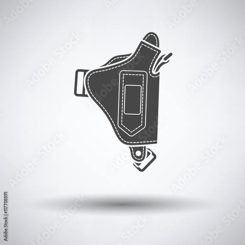 Police holster gun icon