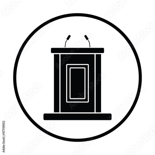 Witness stand icon