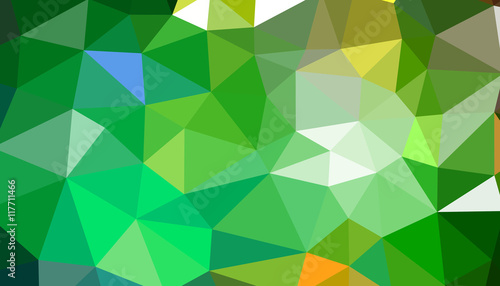 Green Low polygon banner