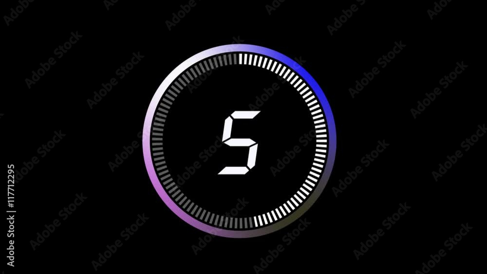 Digital numbering countdown animation heads up display Digital numbering countdown animation heads up display